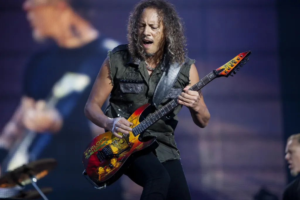 Kirk Hammett of Metallica performing at Sonisphere 2011